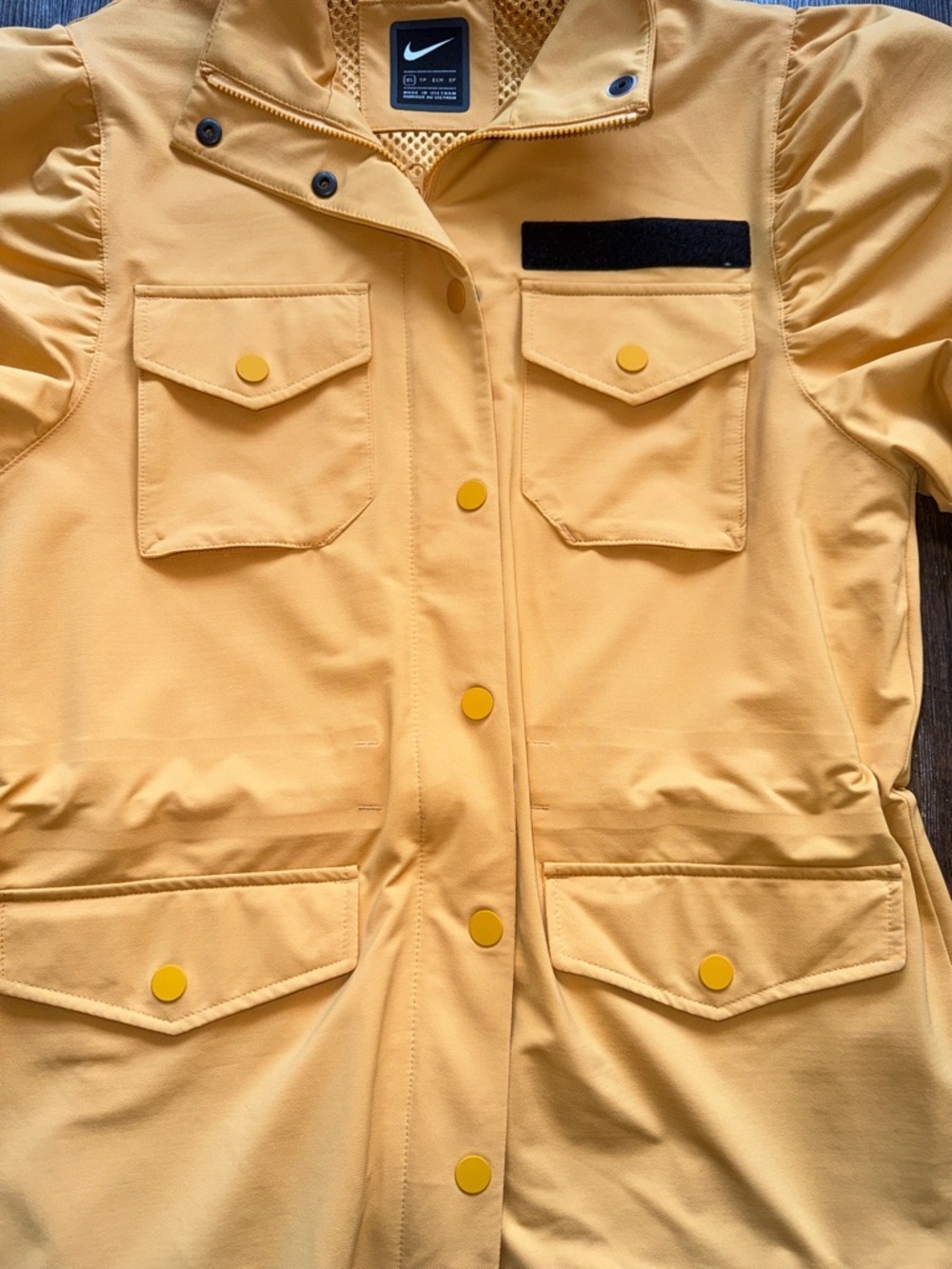 Nike Sportswear Tech Pack Chore Utility Jacket Yellow Puff Sleeve Women's XS - Picture 6 of 12